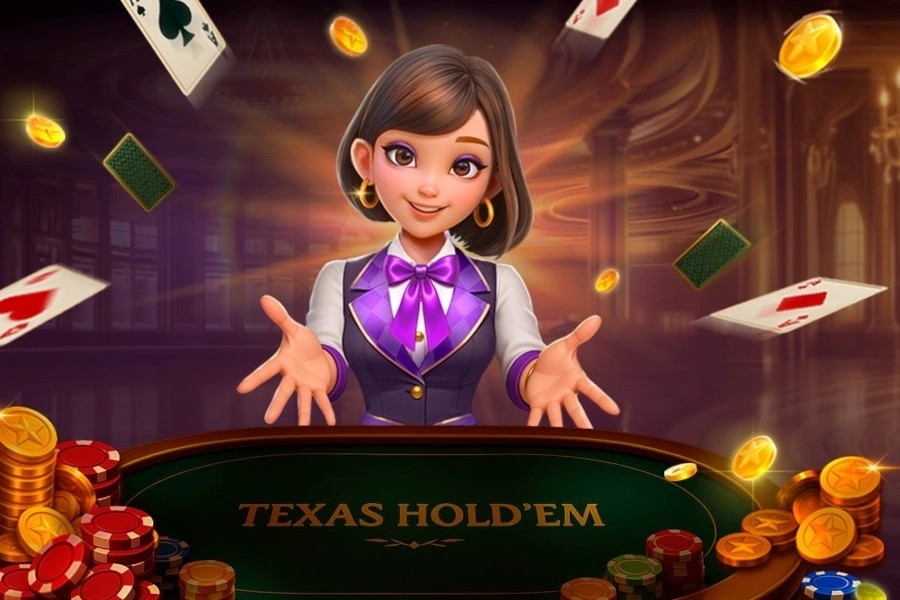 ภาพเกมทดลอง Texas Hold’em